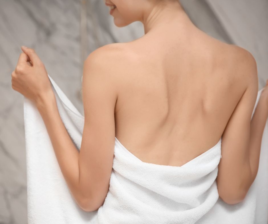 Preparing you for a CoolSculpting treatment